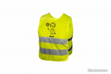 Світловідбиваючий жилет KLS Starlight дитячий police - L