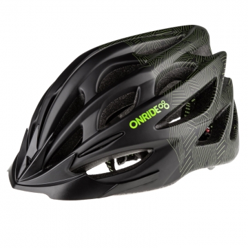 Шолом ONRIDE Mount чорний/зелений M (55-58 см)
