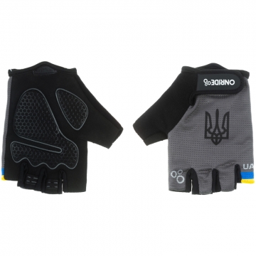 Рукавички з короткими пальцями ONRIDE Hold 20, колір BLACK/GREY, розмір L