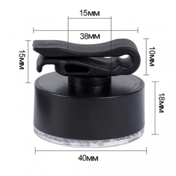 Мигалка цветная,microUSB,встроенный аккум.