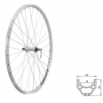 Колесо переднє KLS DRAFT 28/29",AV,QR,V-brake