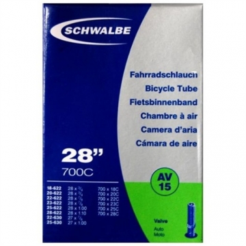 Камера Schwalbe AV15 28˝ (700x18/28C-622/630) ніпель AV 40мм